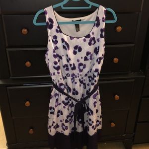Lane Bryant size 18/20 purple flower print dress